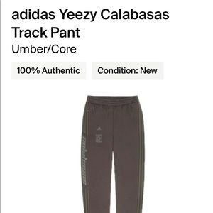 Adidas Yeezy Calabash’s Track Pant Umber/Core